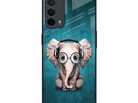 Adorable Baby Elephant Glass Case For Oppo A74 Discount