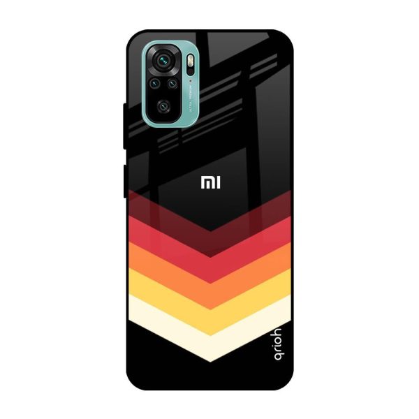 Abstract Arrow Pattern Glass Case For Mi Redmi Note 10 Supply