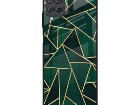 Abstract Green Glass Case For Samsung Galaxy A22 Online now