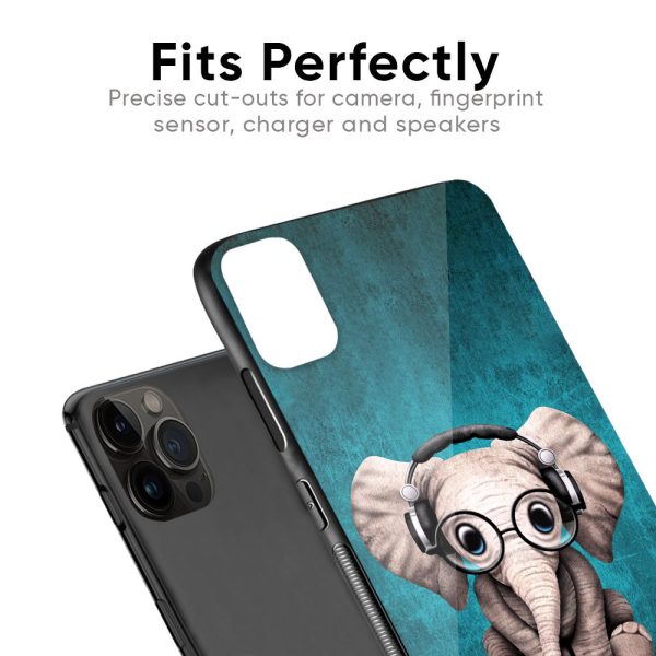 Adorable Baby Elephant Glass Case For iPhone 12 on Sale