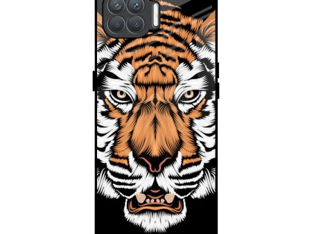 Angry Tiger Glass Case For Oppo F17 Pro Online