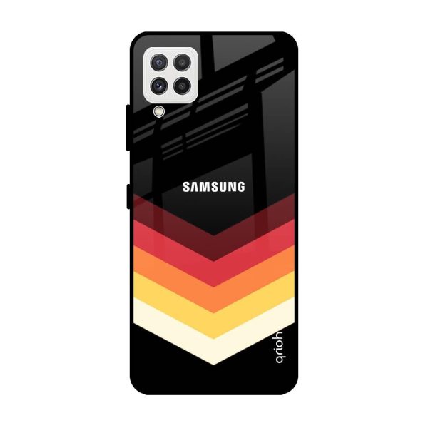 Abstract Arrow Pattern Glass Case For Samsung Galaxy A22 Supply