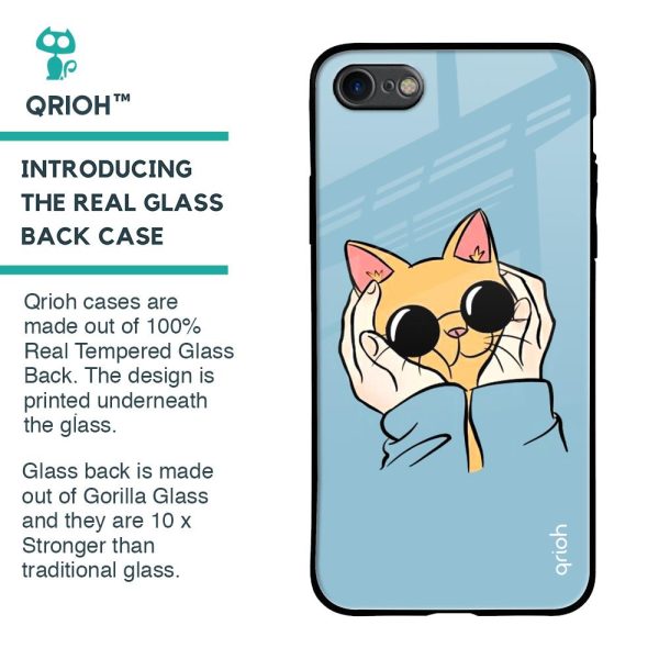 Adorable Cute Kitty Glass Case For iPhone 7 Online now