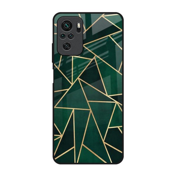 Abstract Green Glass Case For Redmi Note 10S Online Hot Sale