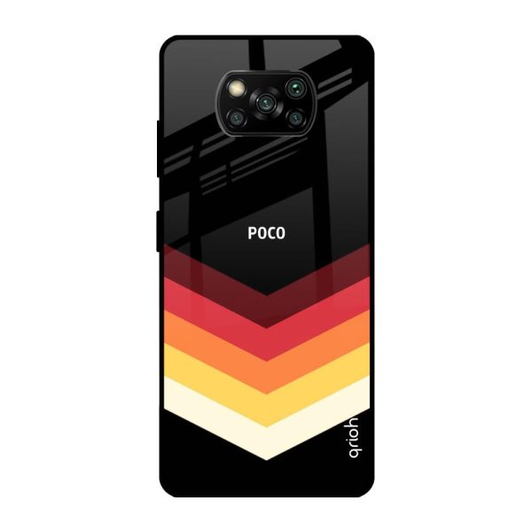 Abstract Arrow Pattern Glass Case For Poco X3 Pro Cheap