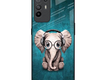 Adorable Baby Elephant Glass Case For Oppo F19 Pro Plus Online now