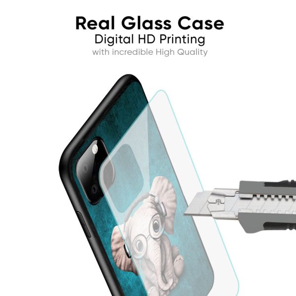 Adorable Baby Elephant Glass Case For Redmi Note 10S Supply