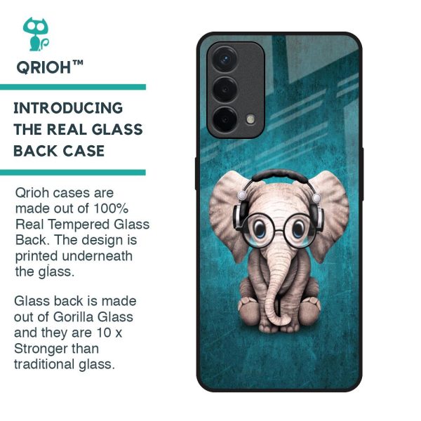 Adorable Baby Elephant Glass Case For Oppo A74 Discount