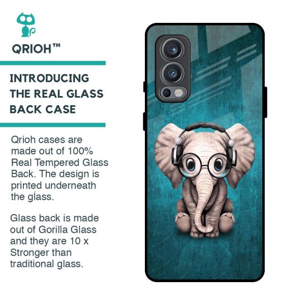 Adorable Baby Elephant Glass Case For OnePlus Nord 2 Sale