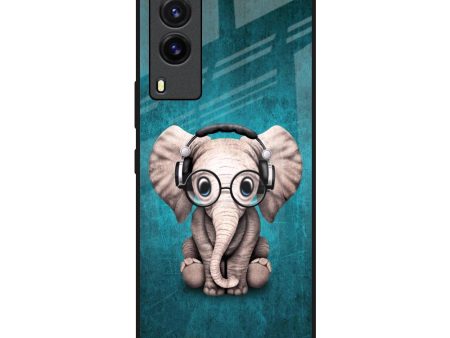 Adorable Baby Elephant Glass Case For Vivo V21e Cheap