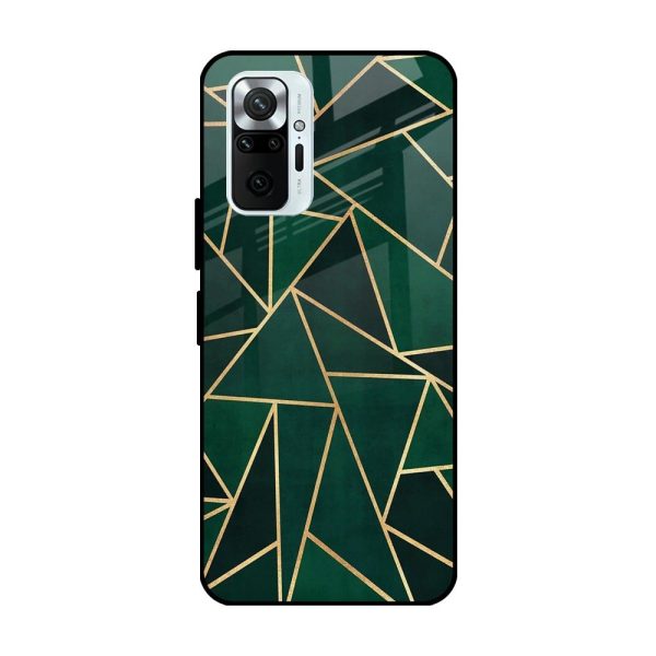 Abstract Green Glass Case For Redmi Note 10 Pro Max on Sale