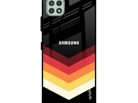 Abstract Arrow Pattern Glass Case For Samsung Galaxy A22 5G Online Hot Sale