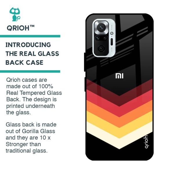 Abstract Arrow Pattern Glass Case For Redmi Note 10 Pro Max Hot on Sale