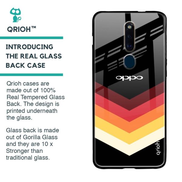 Abstract Arrow Pattern Glass Case For Oppo F11 Pro Online Hot Sale