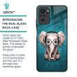 Adorable Baby Elephant Glass Case For Redmi Note 10S Supply