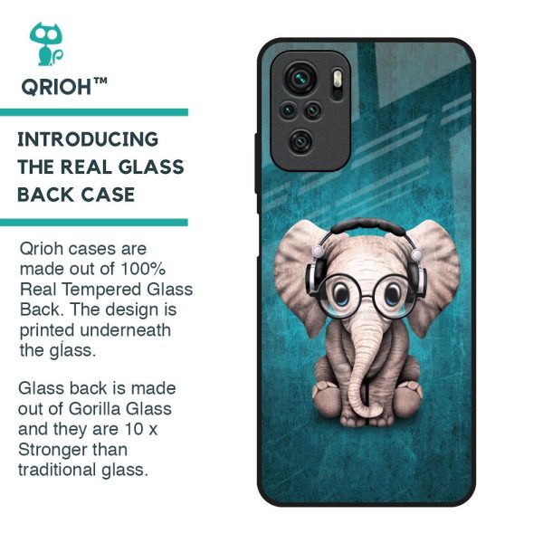 Adorable Baby Elephant Glass Case For Redmi Note 10S Supply