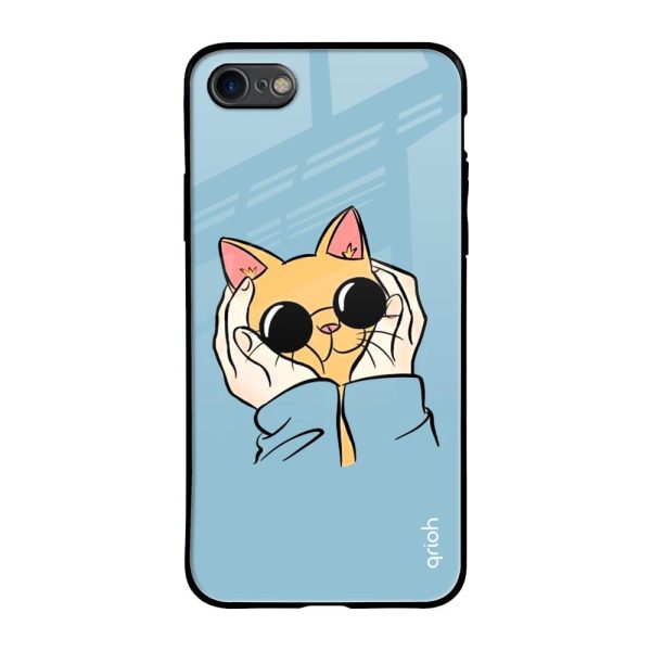 Adorable Cute Kitty Glass Case For iPhone 7 Online now