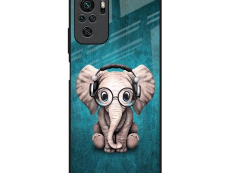 Adorable Baby Elephant Glass Case For Redmi Note 10S Supply