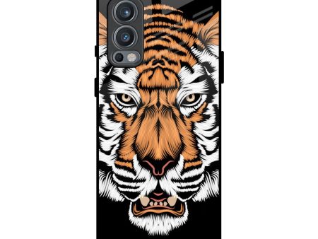 Angry Tiger Glass Case For OnePlus Nord 2 Online