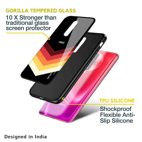 Abstract Arrow Pattern Glass Case For Poco X3 Pro Cheap