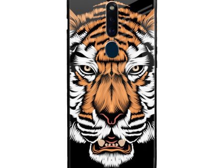 Angry Tiger Glass Case For Oppo F11 Pro For Cheap