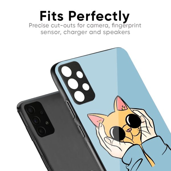 Adorable Cute Kitty Glass Case For Samsung Galaxy A22 Online