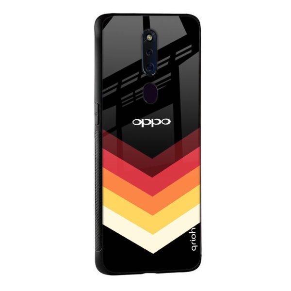 Abstract Arrow Pattern Glass Case For Oppo F19 For Cheap