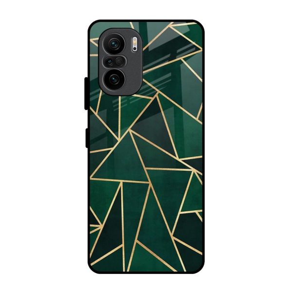 Abstract Green Glass Case For Mi 11X Pro Sale