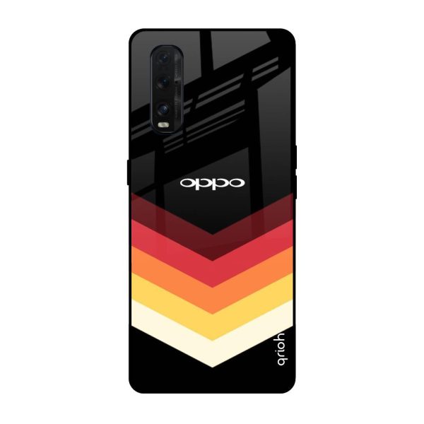 Abstract Arrow Pattern Glass Case For Oppo Find X2 Fashion