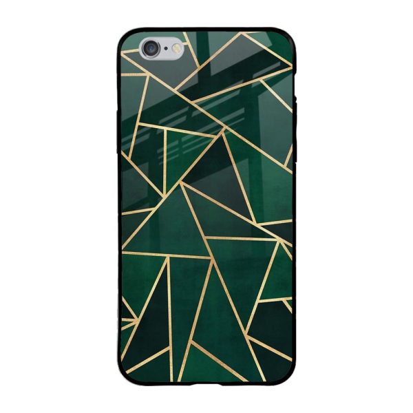 Abstract Green Glass Case For iPhone 6 Plus For Cheap