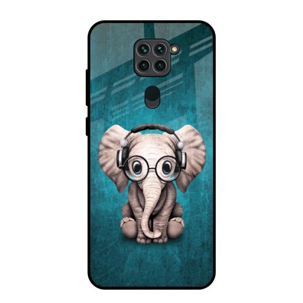 Adorable Baby Elephant Glass Case For Redmi Note 9 Online now