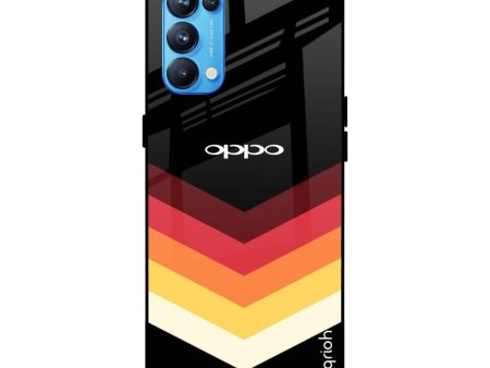 Abstract Arrow Pattern Glass Case For Oppo Reno5 Pro Online Hot Sale