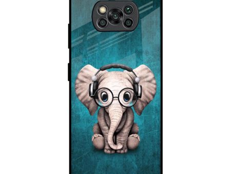 Adorable Baby Elephant Glass Case For Poco X3 Pro Supply