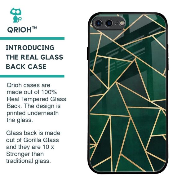 Abstract Green Glass Case For iPhone 7 Plus For Discount