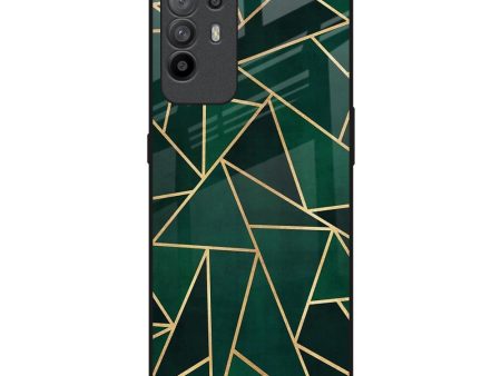 Abstract Green Glass Case For Oppo F19 Pro Plus Discount