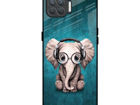 Adorable Baby Elephant Glass Case For Oppo F17 Pro Sale