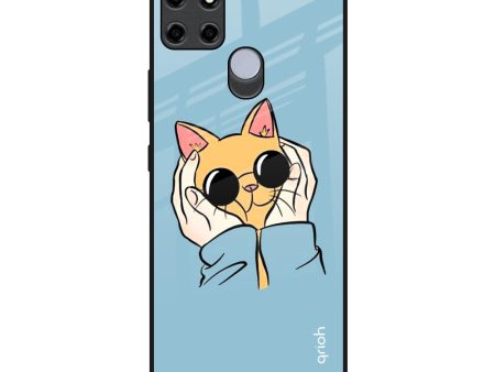 Adorable Cute Kitty Glass Case For Realme C12 For Discount