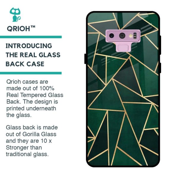 Abstract Green Glass Case For Samsung Galaxy Note 9 Online