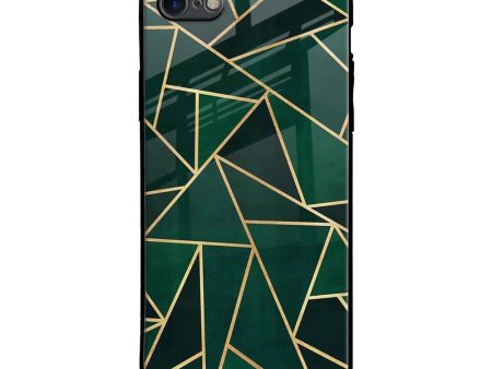 Abstract Green Glass Case For iPhone 7 on Sale