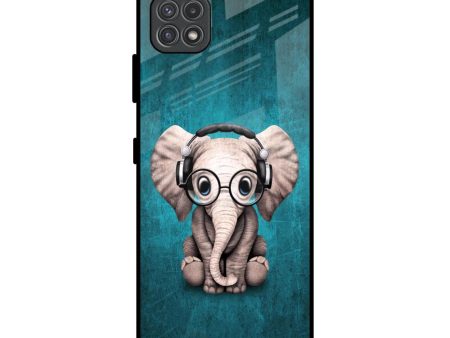 Adorable Baby Elephant Glass Case For Samsung Galaxy A22 5G Online