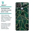 Abstract Green Glass Case For Realme C12 Online Sale