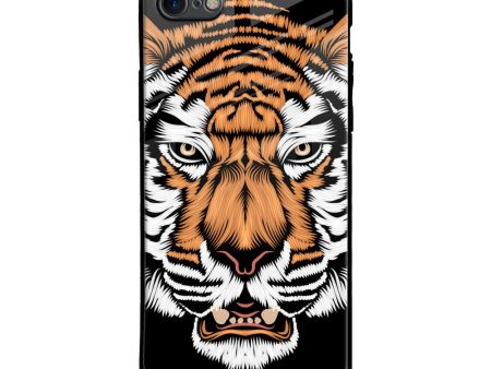 Angry Tiger Glass Case For iPhone 7 Cheap