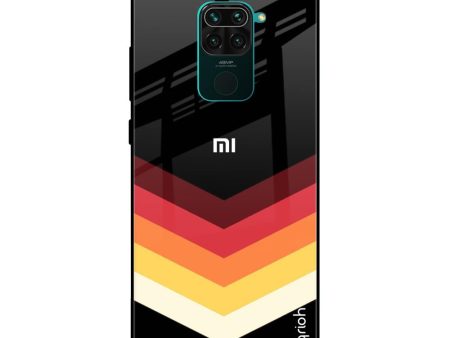 Abstract Arrow Pattern Glass Case For Redmi Note 9 Online Sale