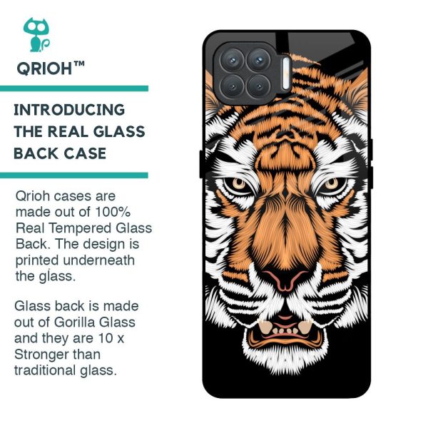 Angry Tiger Glass Case For Oppo F17 Pro Online