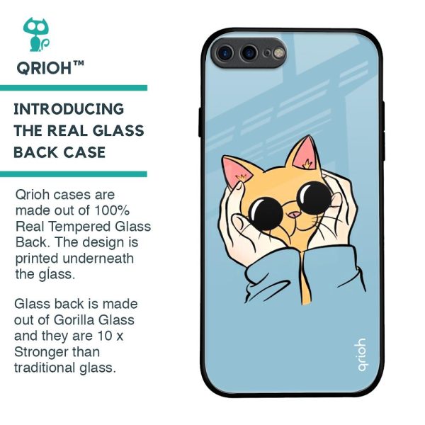 Adorable Cute Kitty Glass Case For iPhone 7 Plus Online