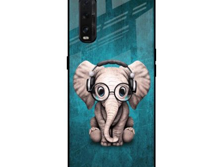 Adorable Baby Elephant Glass Case For Oppo Find X2 Online Hot Sale