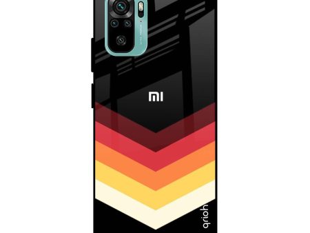 Abstract Arrow Pattern Glass Case For Redmi Note 10S For Sale