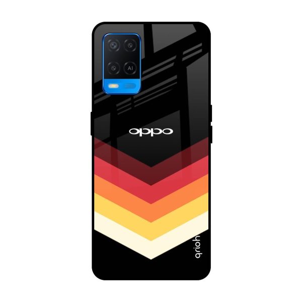 Abstract Arrow Pattern Glass Case For Oppo A54 Supply