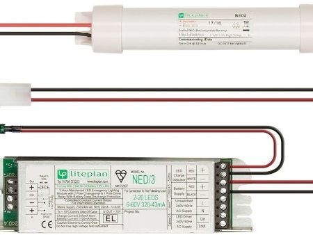 LitePlan NED 3 80-K Module, Battery and Charge LED Indicator from Lite-Plan Online now