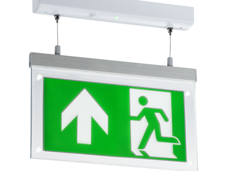 Knightsbridge EMLSUS 230V  2W LED Suspended Double-Sided Emergency Exit Sign Online now